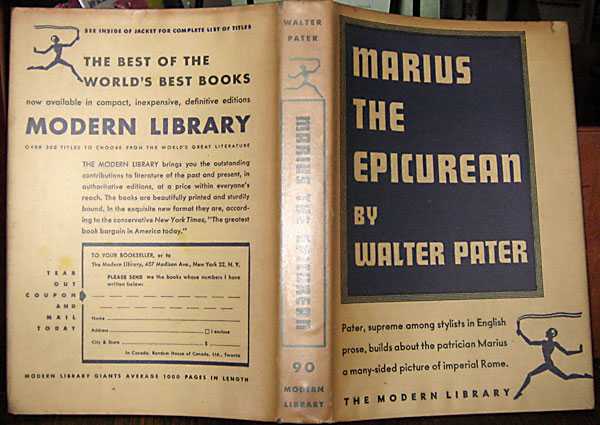 Image for Marius the Epicurean : His Sensations and Ideas