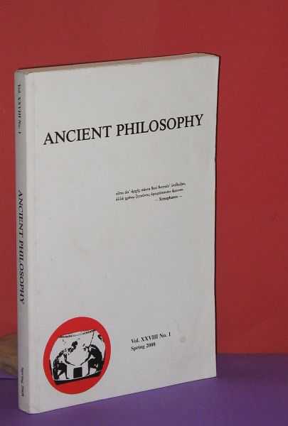 Image for Ancient Philosophy : Vol. XXVIII No. 1